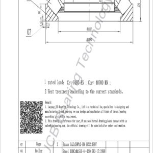 drawing of 292-900 spherical roller thrust bearing